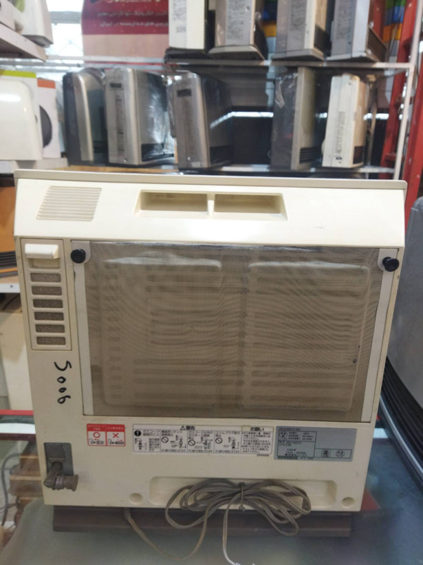 بخاری گازی برقی ژاپنی قدرت 3850صفحه شیشه ای یون ساز مدل بالا کپسولی فابریک